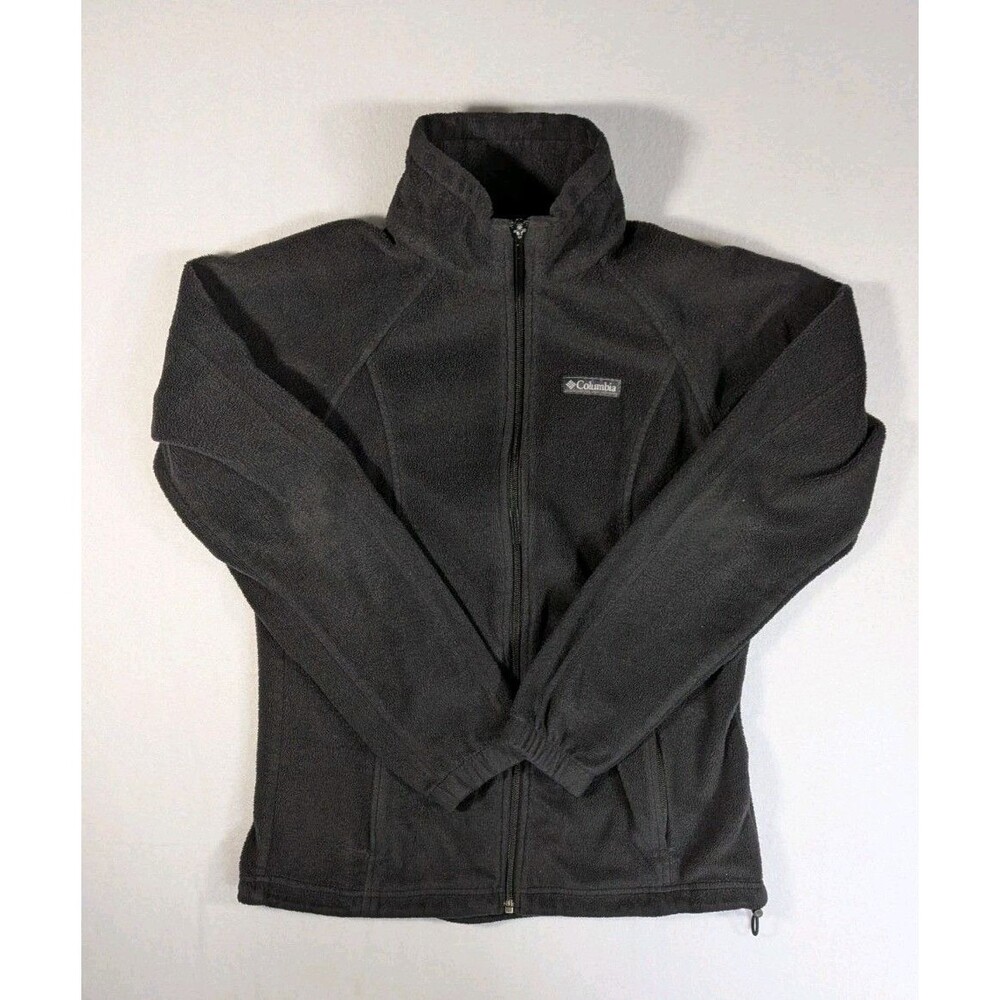 Columbia Womens Benton Springs Full Zip Fleece Jacket Size Small Charcoal WL6439